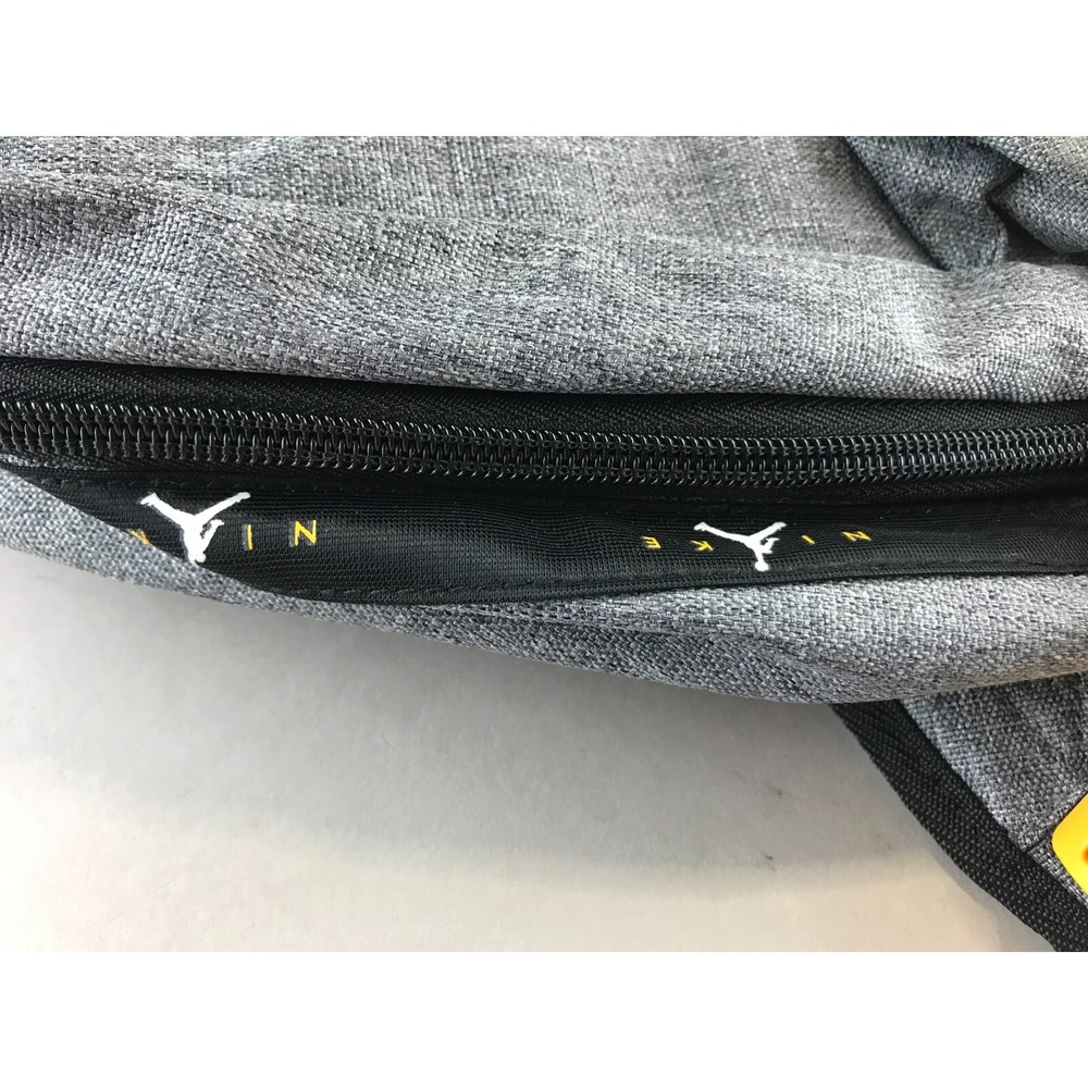 NEW NIKE AIR JORDAN JUMPMAN BACKPACK GRAY 13"LAPTOP STORAGE BLACK SCHOOL BAG - Picture 7 of 14
